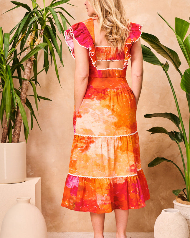 Blythe Top - Orange Multi