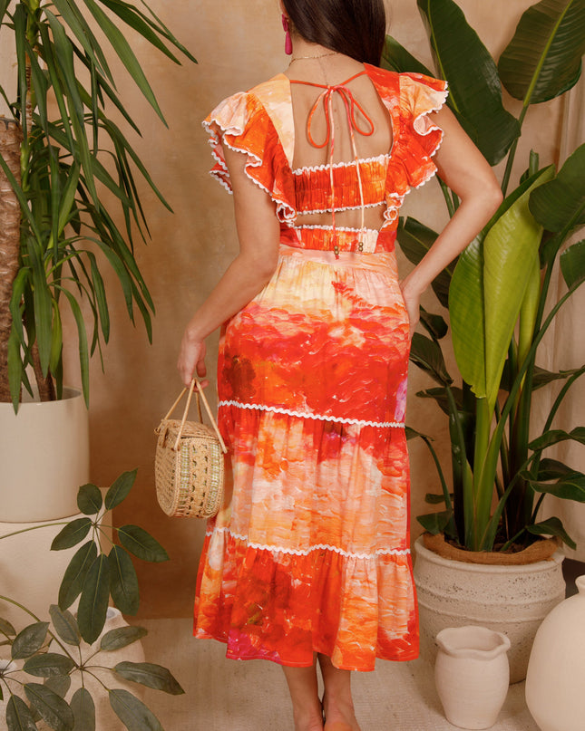 Blythe Top - Orange Multi