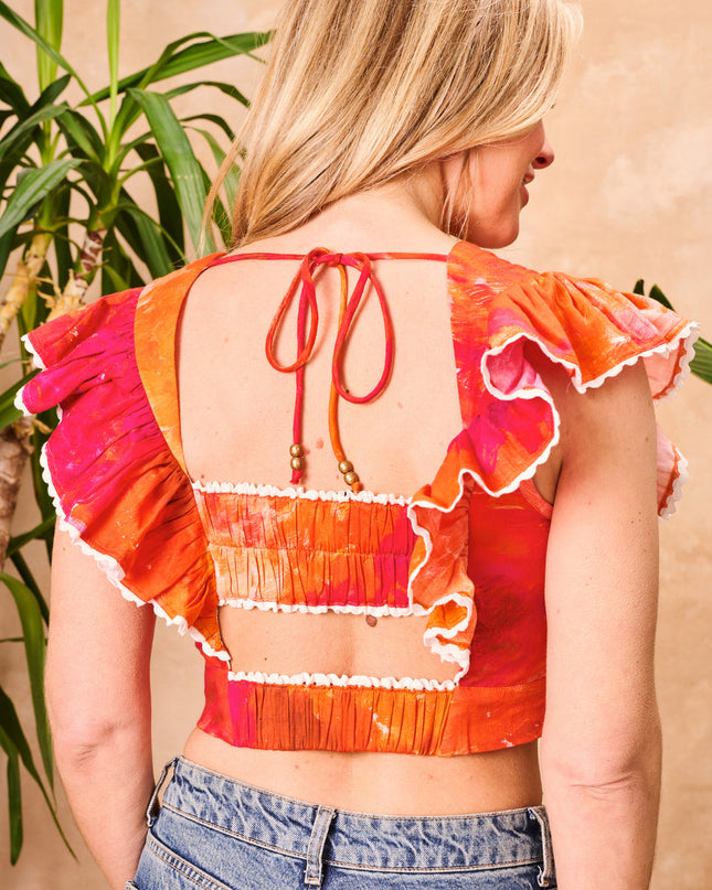 Blythe Top - Orange Multi