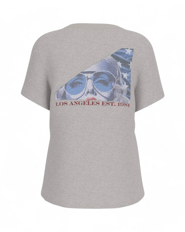 Guess American Print Tee - Grey