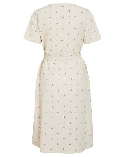 Prisilla Print V-Neck Midi Dress