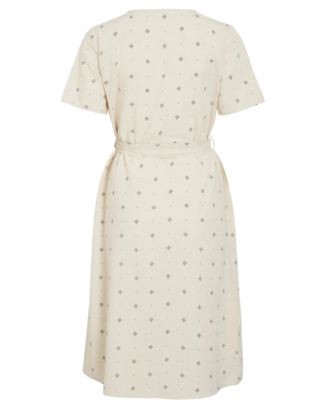 Prisilla Print V-Neck Midi Dress