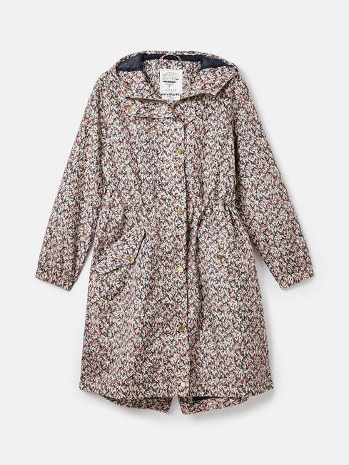 Joules Holkham Waterproof Packable Raincoat With Hood Ditsy Floral Spoilt Belle Boutique Online