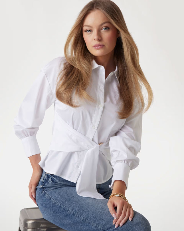 Guess Mimi Wrap Top - White