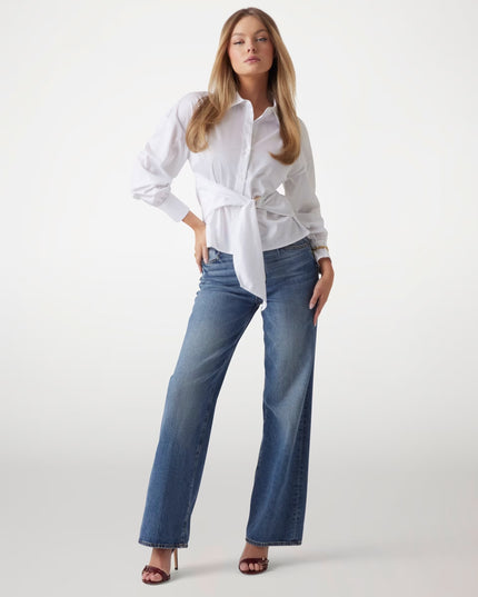 Guess Mimi Wrap Top - White