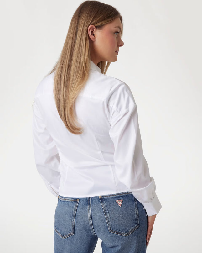 Guess Mimi Wrap Top - White