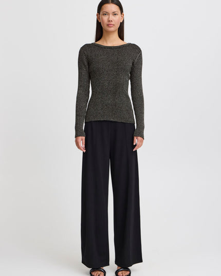 Cosimo Long Sleeve Top - Black
