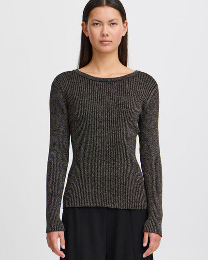Cosimo Long Sleeve Top - Black