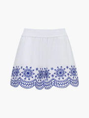 French Connection Alissa Embroidered Short - Linen White