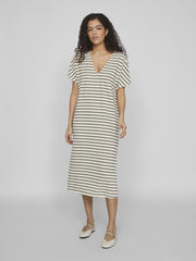 Alo Midi Dress - Birch Stripe
