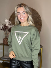 Guess Pony Hair Sweatshirt - Green