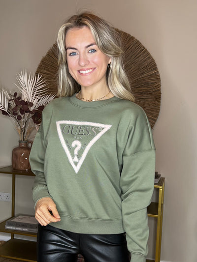 Guess Pony Hair Sweatshirt - Green