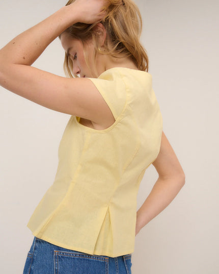 Gretchen Top - Butter Yellow