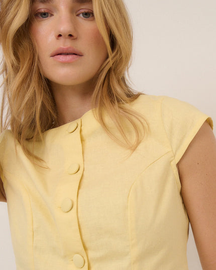 Gretchen Top - Butter Yellow