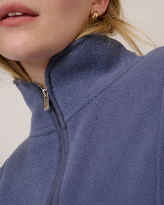 Half Zip Fleece - Blue