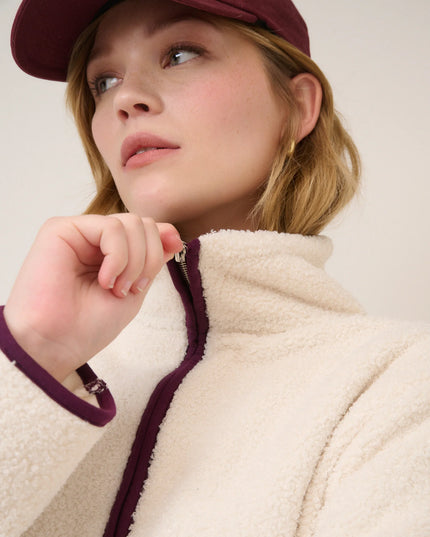 Borg Fleece Jacket - White