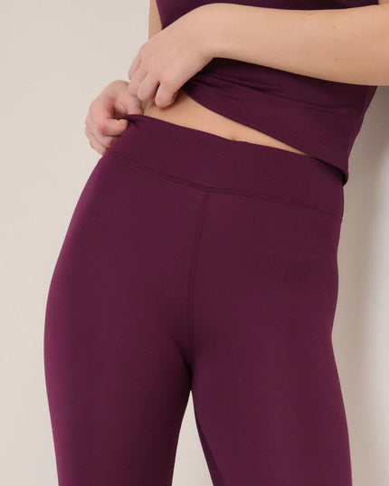 Athleisure Leggings - Burgundy