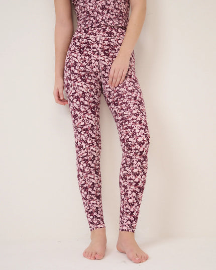 Athleisure Leggings - Pink Floral