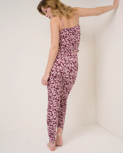 Athleisure Leggings - Pink Floral