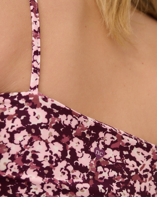 Athleisure Vest - Pink Floral