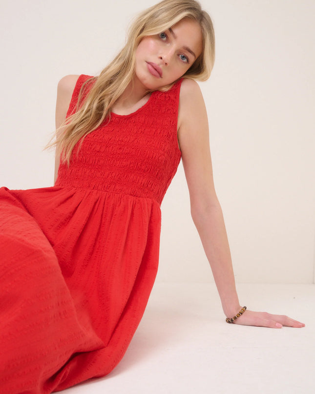 Kinsley Midaxi Dress - Red