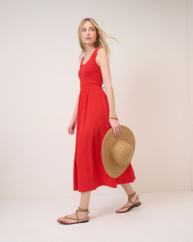 Kinsley Midaxi Dress - Red