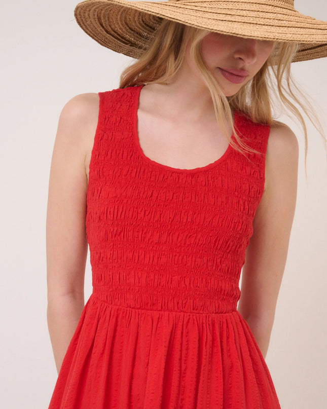 Kinsley Midaxi Dress - Red