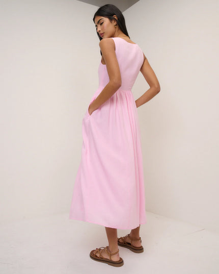 Cora Midi Dress - Pink