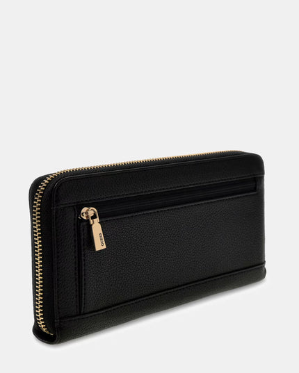 Guess Yesba Large Zip Around Purse - Black