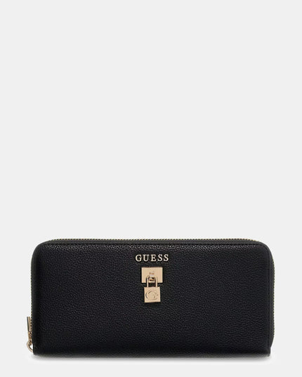 Guess Yesba Large Zip Around Purse - Black