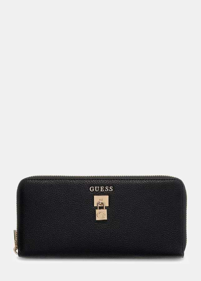 Guess Yesba Large Zip Around Purse - Black