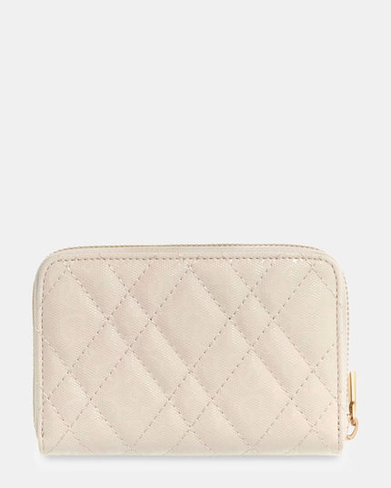 Guess Isemay Medium Zip Around Purse - Pale Mocha