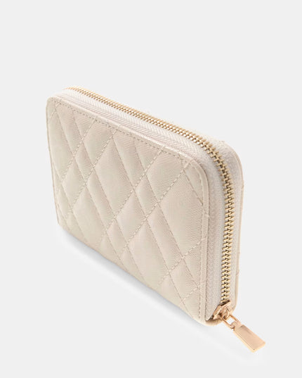 Guess Isemay Medium Zip Around Purse - Pale Mocha