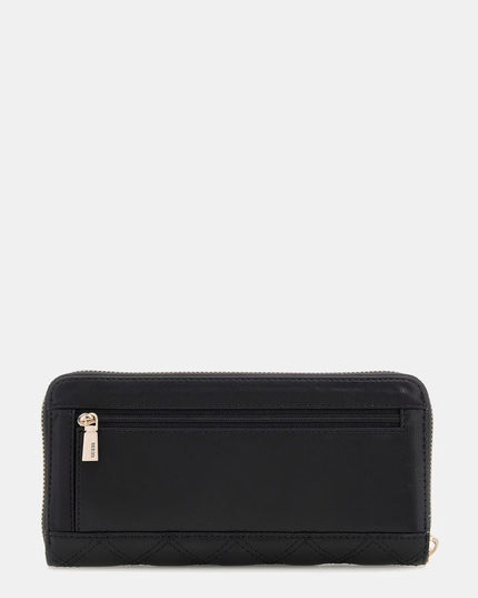 Guess Giully Large Zip Around  - Black