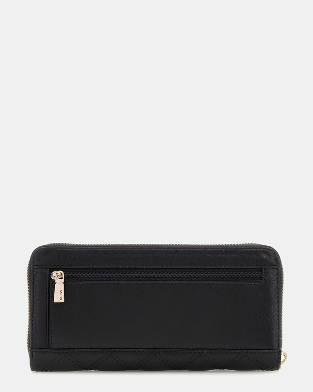 Guess Giully Large Zip Around  - Black