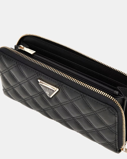 Guess Giully Large Zip Around  - Black