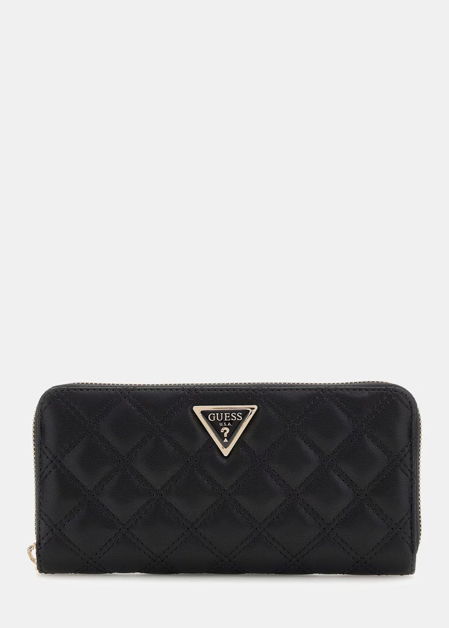 Guess Giully Large Zip Around  - Black