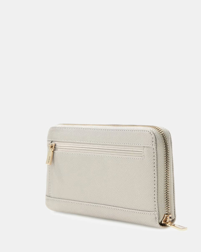 Guess Laurel Large Zip Around Purse - Taupe