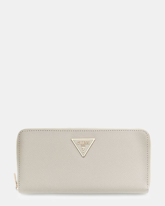 Guess Laurel Large Zip Around Purse - Taupe