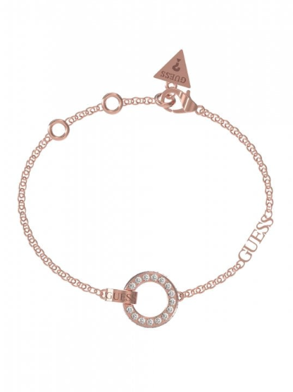 Guess Circle Lights Rose Gold Circle Bracelet