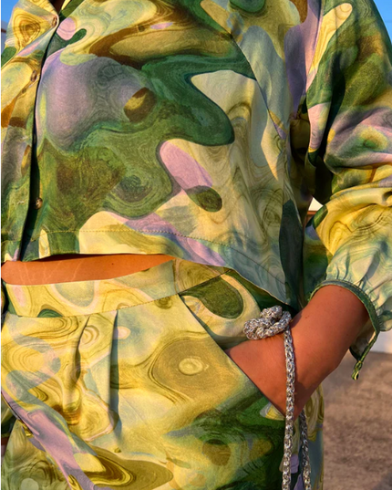 Green Marble Trousers