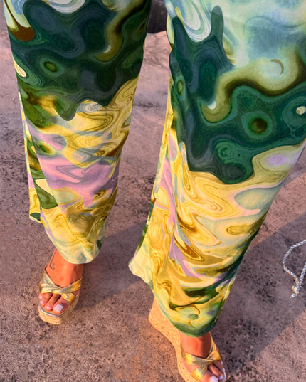 Green Marble Trousers