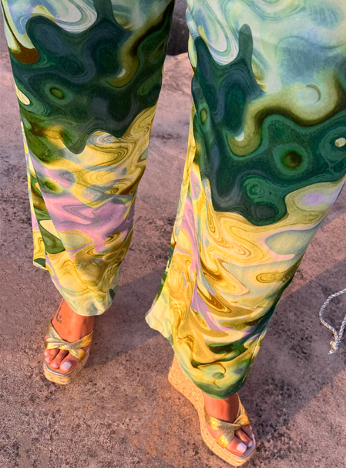 Green Marble Trousers