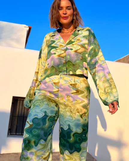 Green Marble Trousers