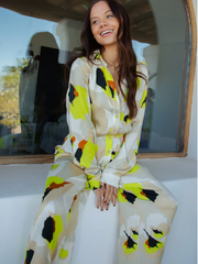 Abstract Animal Jumpsuit - Lime