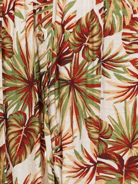Molly Skirt - Leaf Print
