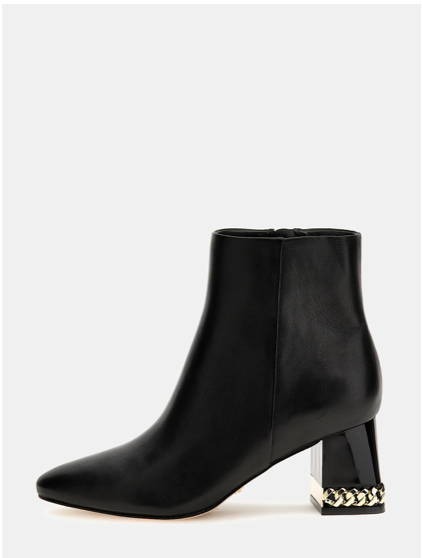 Guess Fiddle Leather Boots - Black