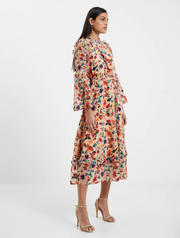 French Connection Avery Burnout Dress - Toasted Almond