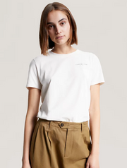 Tommy Hilfiger Regular Mini Logo T-Shirt - White