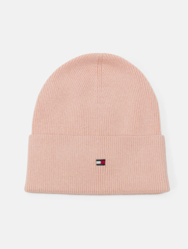 tommy hilfiger pink beanie
